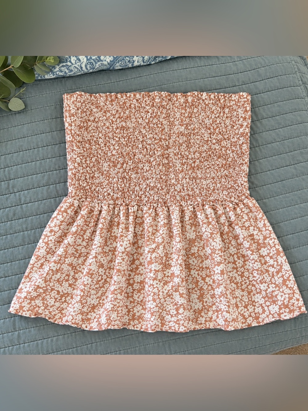 Floral Smocked Tube Top